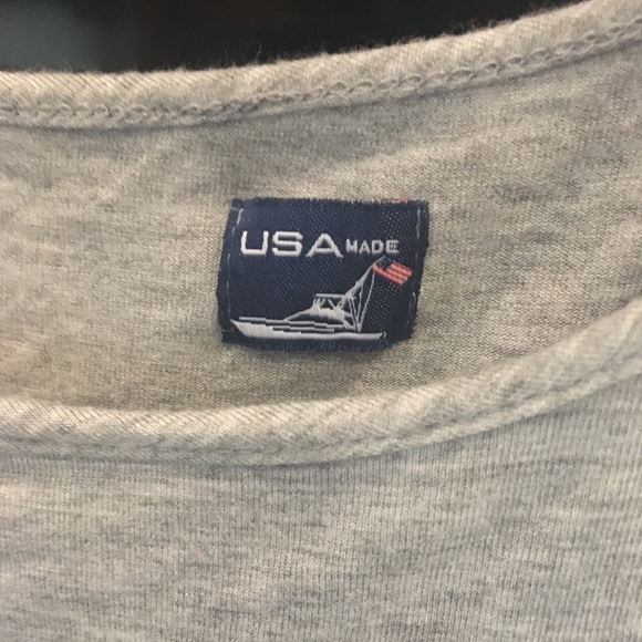 Jarrett Bay Gray Open Shoulder Top - Picture 4 of 6